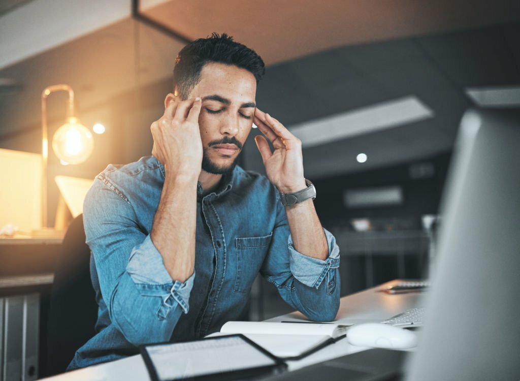 Stressed employee
